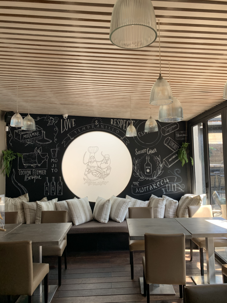Restaurant Canet en Roussillon interieur Miramar